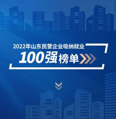 喜报丨碧桂园满国集团入选2022年山东民营企业吸纳就业100强榜单