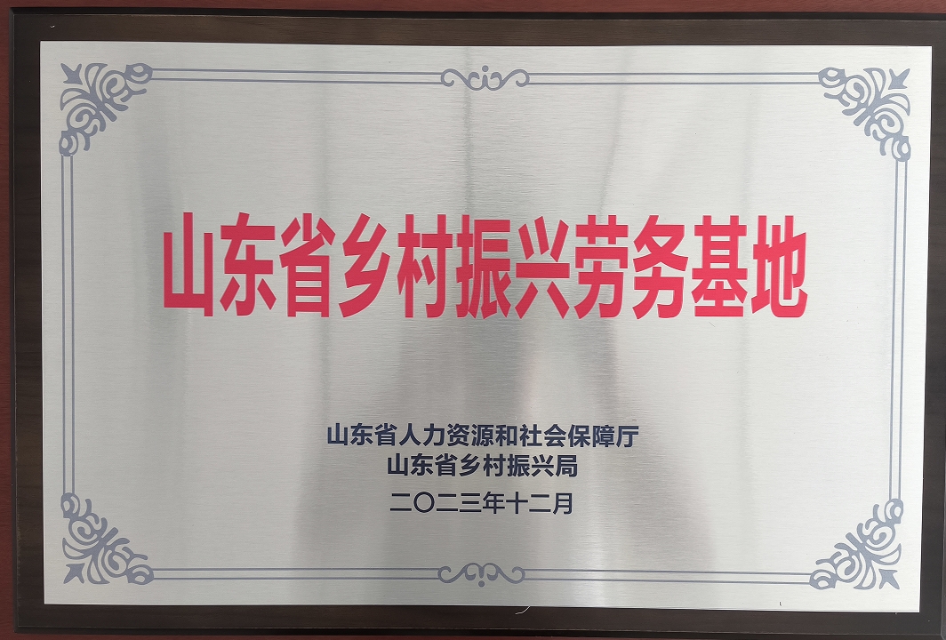 喜讯丨碧桂园满国集团获评为山东省第二批乡村振兴劳务基地